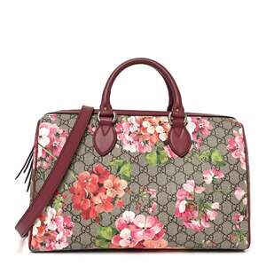 Gucci Gg Supreme Blooms Medium Boston #242483G13B